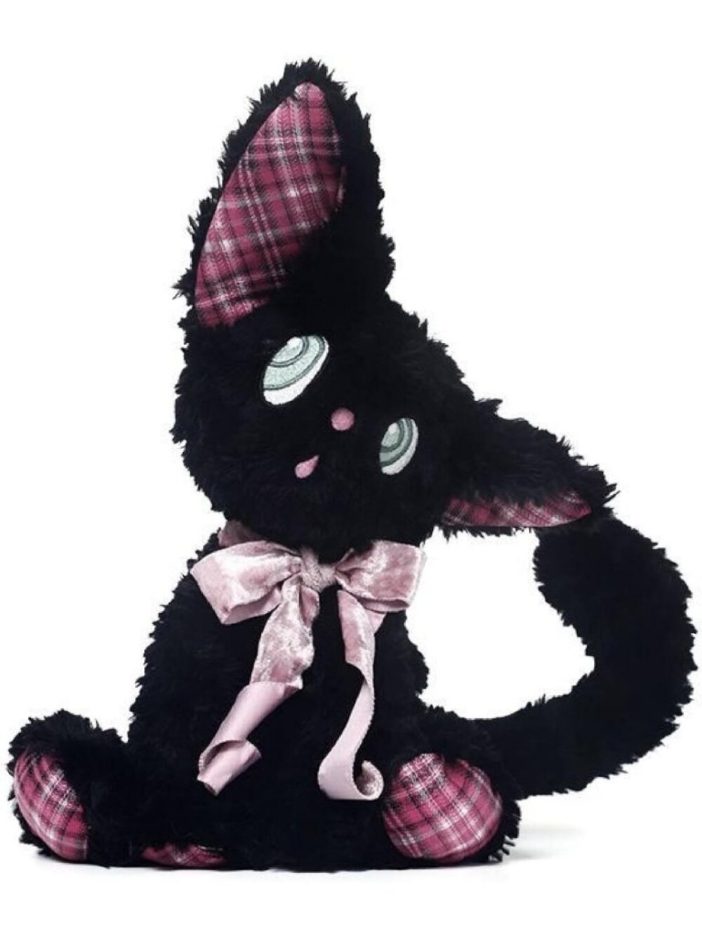 Glow in the Dark Black Cat Plush Toy | 13" Soft Stuffed Animal | Cute Gift for